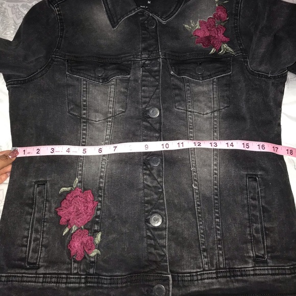 Black Rose Jean Jacket - Picture 8 of 8